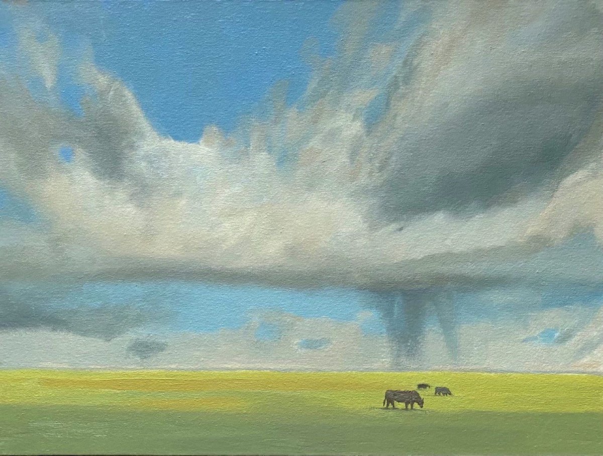 Impressionistic Landscape Oil Painting By Bohdan Vykhrenko, 16 X 12, Sunny Afternoon, Original Artwork