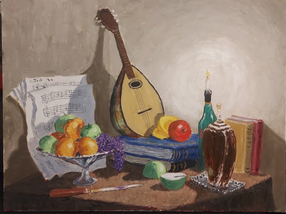 still life with mandolin