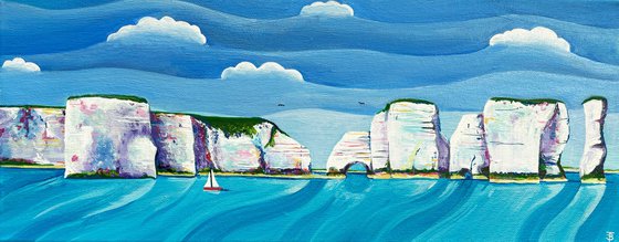 Old Harrys Rocks from the Sea