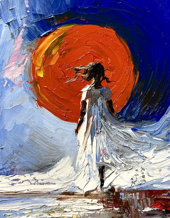 Crimson Sun and Wind