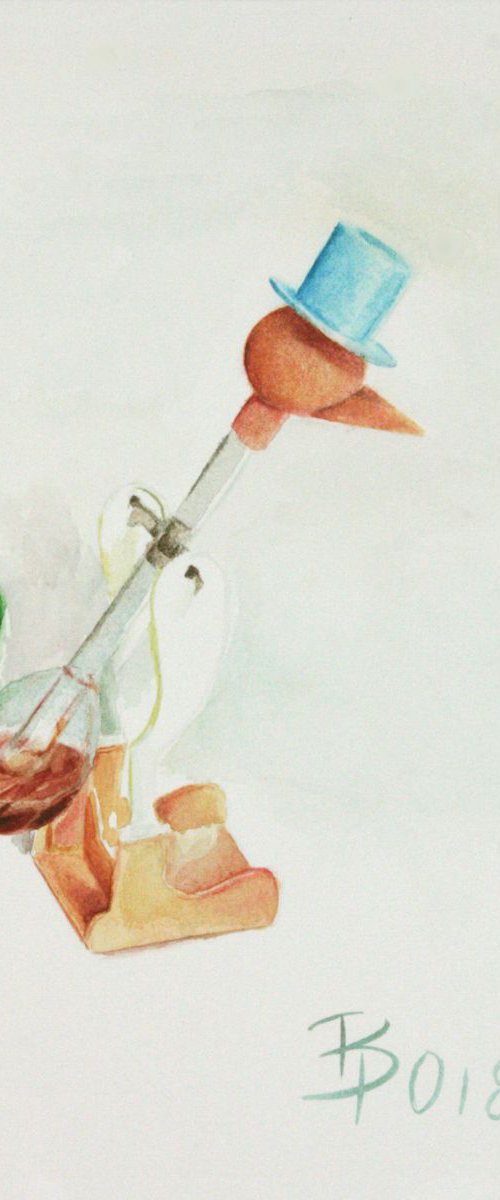 Sketch for 'Lucky bird' - 4 by Paolo Borile