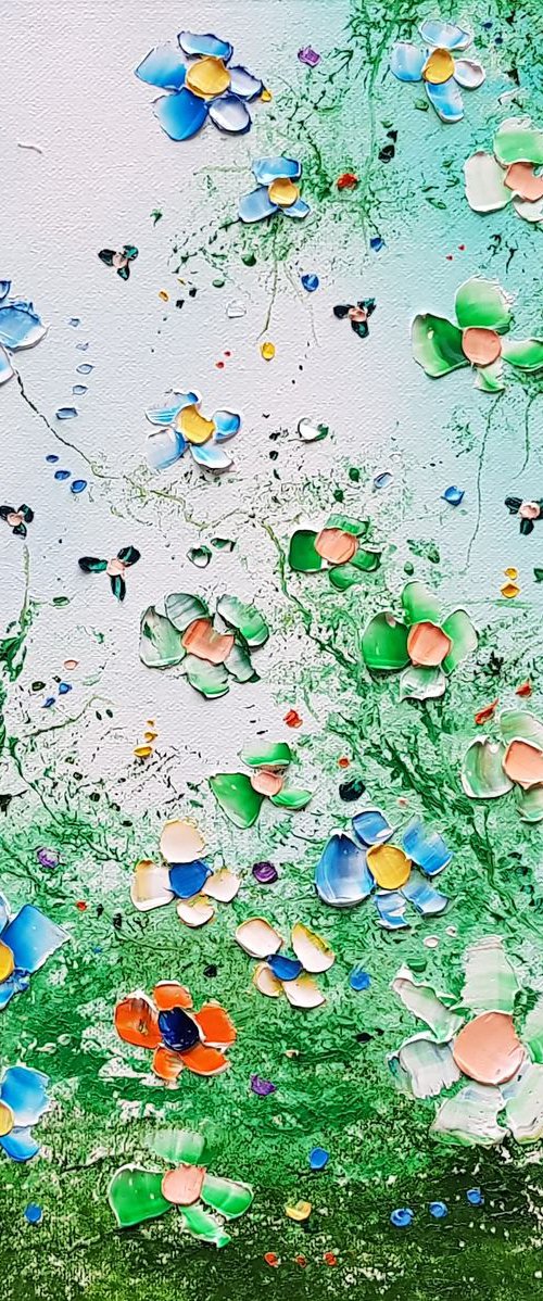 "The Blues & Greens" - Flowers in Love by Phil Broad