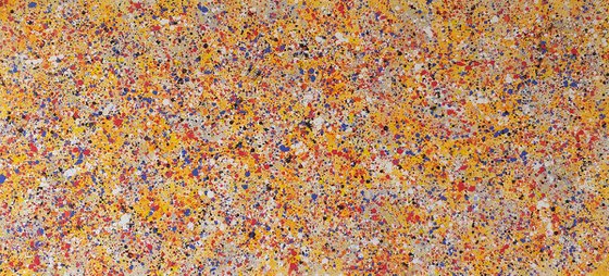 Abstract J.Pollock style painting by M.Y.