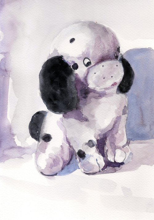 Still life of Dalmatian puppy Soft Toy 11 by Asha Shenoy