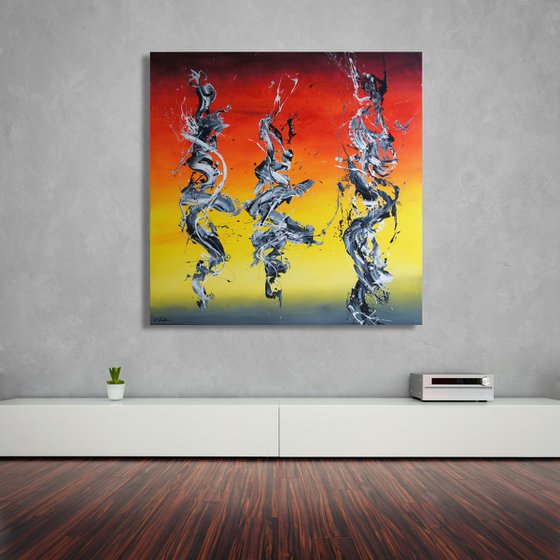 Spirits Rising VII (Spirits Of Skies 196086) (140 x 140 cm) (56 x 56 inches) XXXL