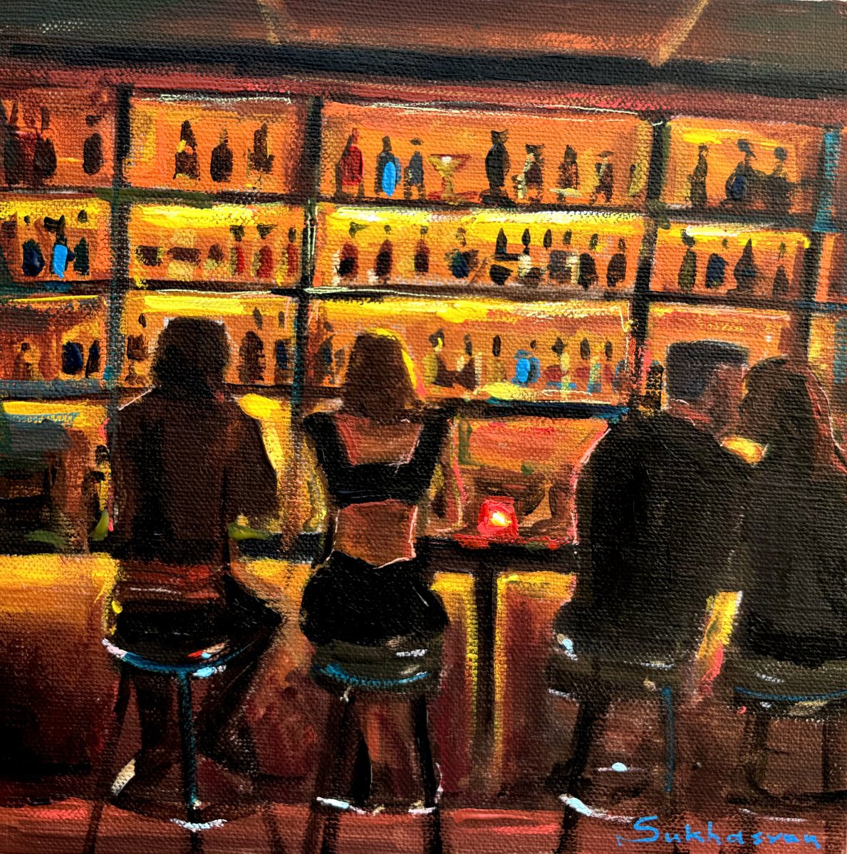 At the Bar by Victoria Sukhasyan