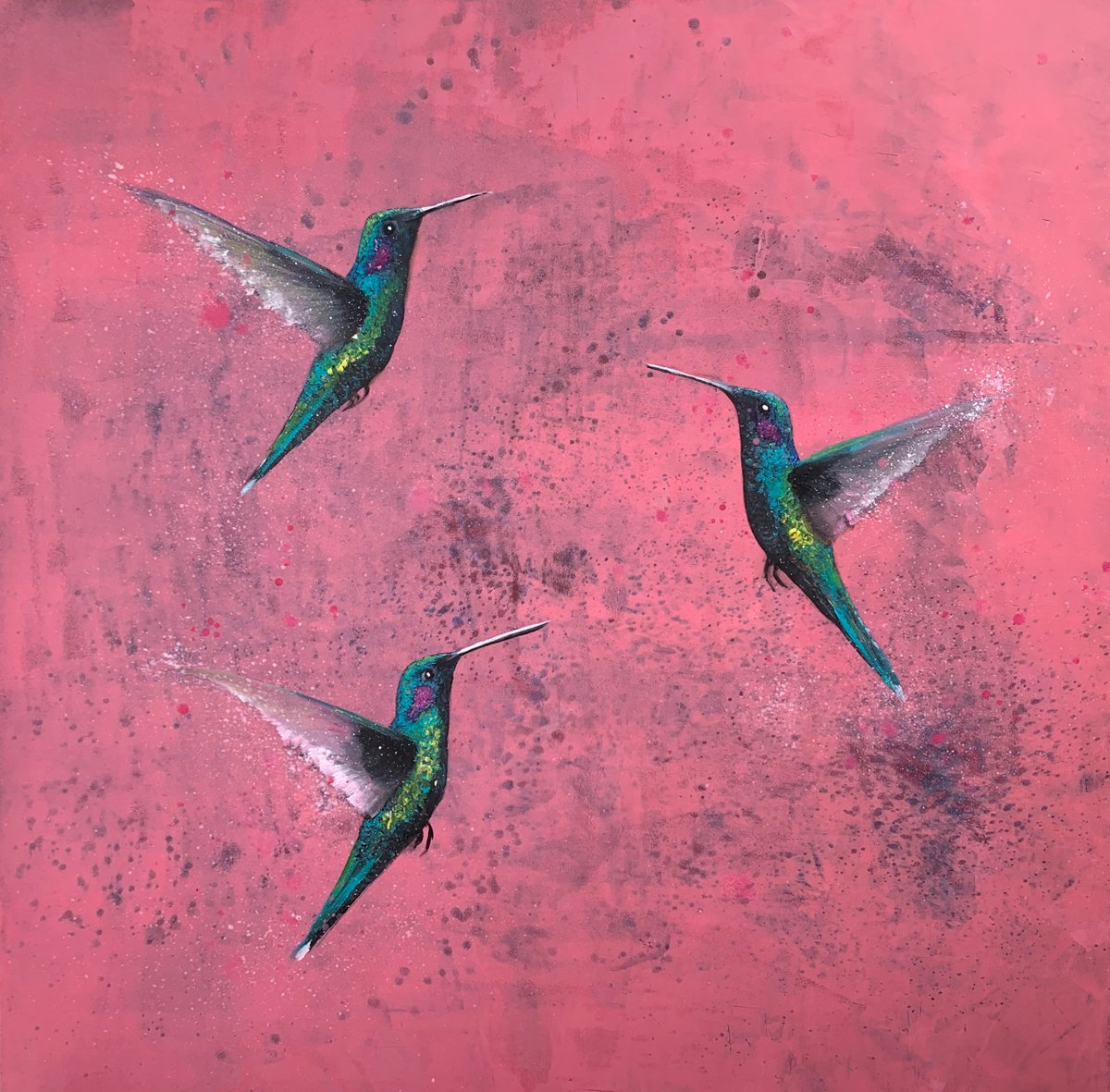 Flight Of The Hummingbird II by Laure Bury