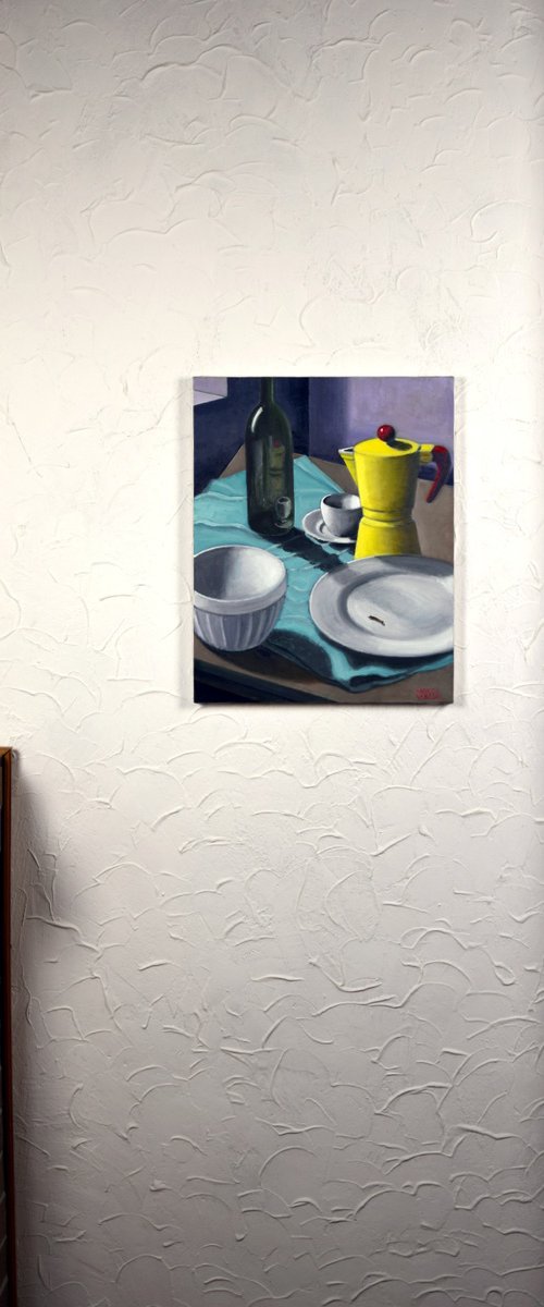 Still Life After Eating Fruit by Andrea Vandoni