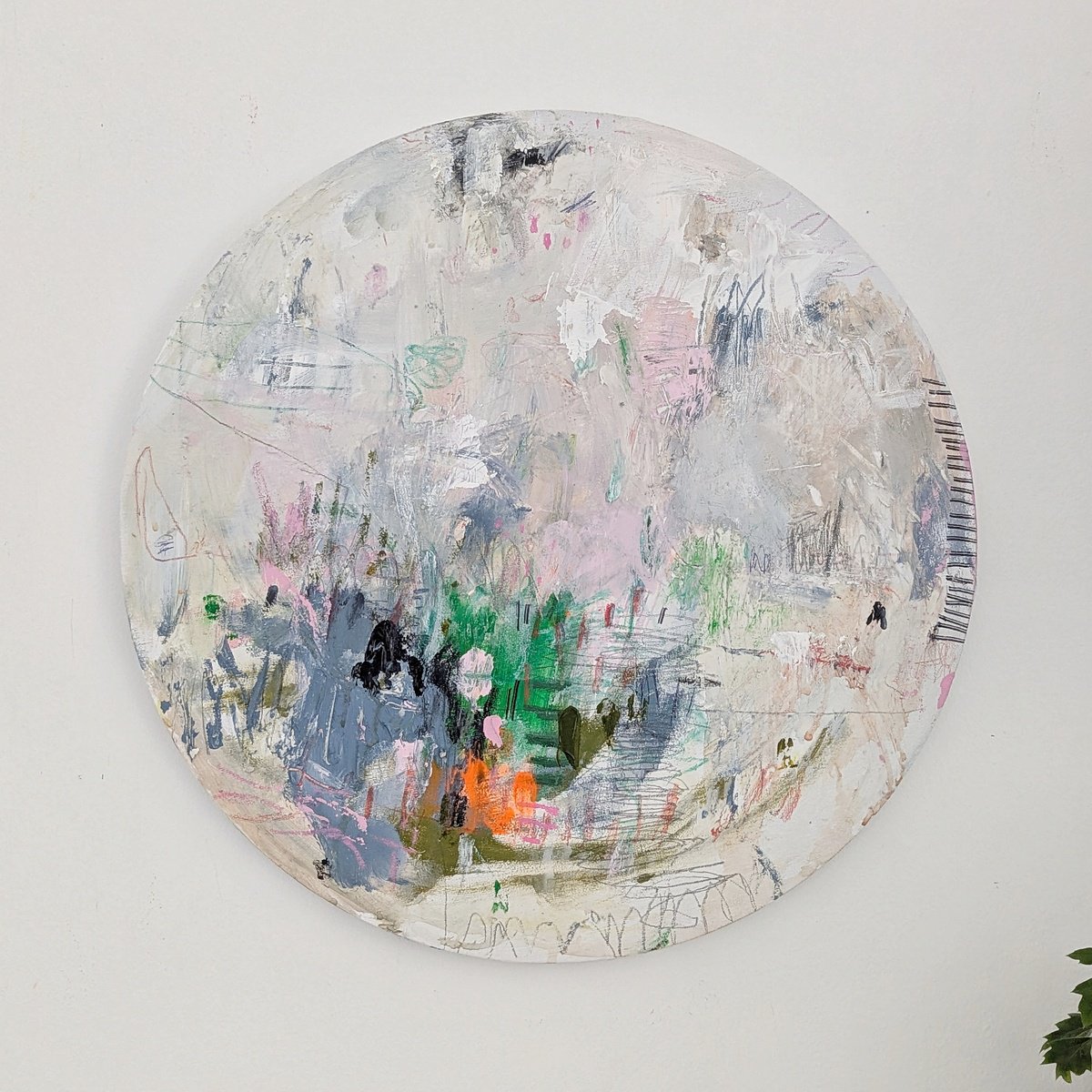 Abstract Painting By Jenny Furman, 20 X 20, Frosted Glow, Original Artwork