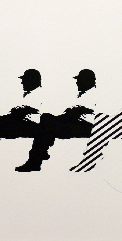 Tehos - Three Men on a Bench 15 - by Tehos