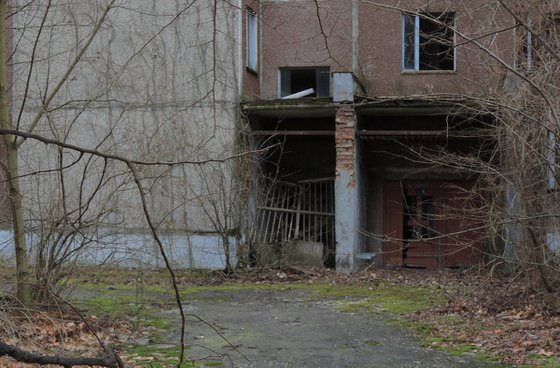 #1. Lonely phone booth in Pripyat town - XL size