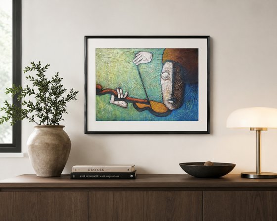 String-less Violin II (42cm x 30cm x 01cm)