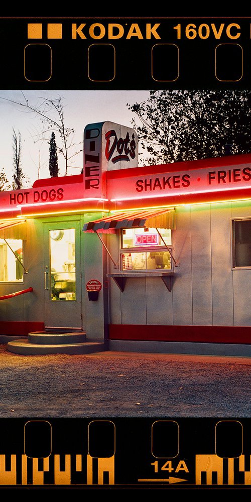 On the Road ~ Dot's Diner, Bisbee, Arizona, 2001 by Richard Heeps