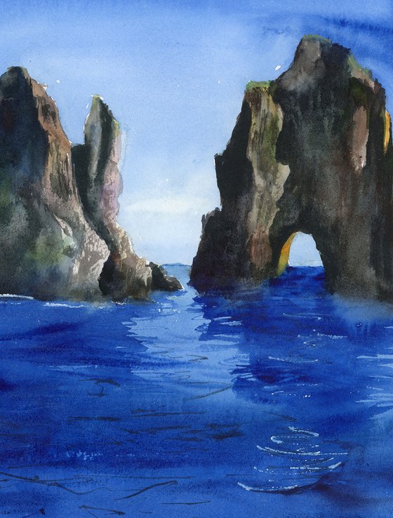 Ocean Cliff Landscape