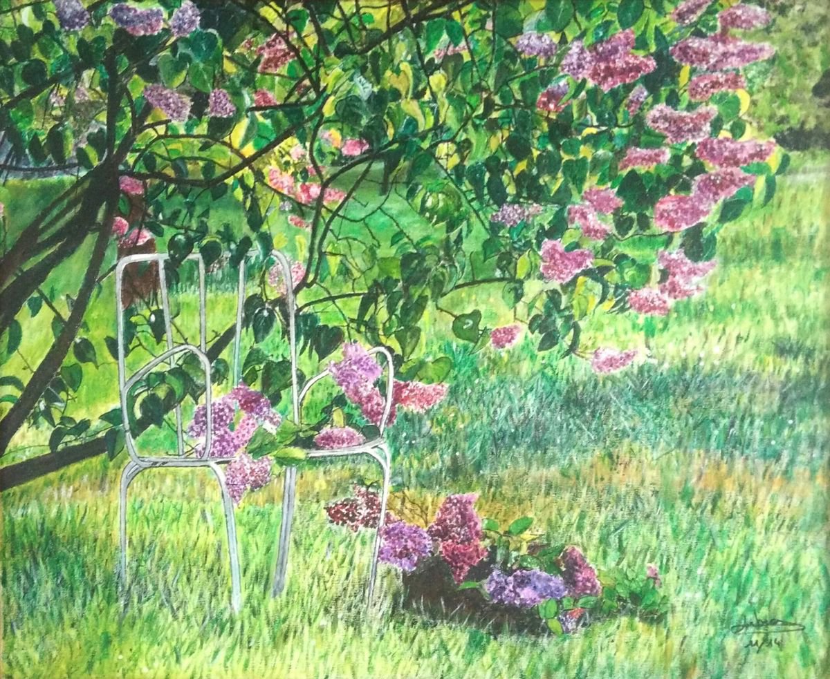 Flowers lilacs - garden - plant by Isabelle Lucas