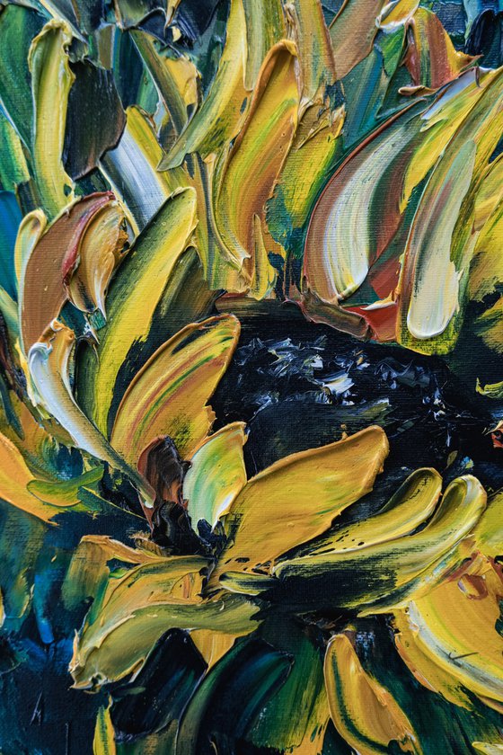 Sunflower Field Oil Painting