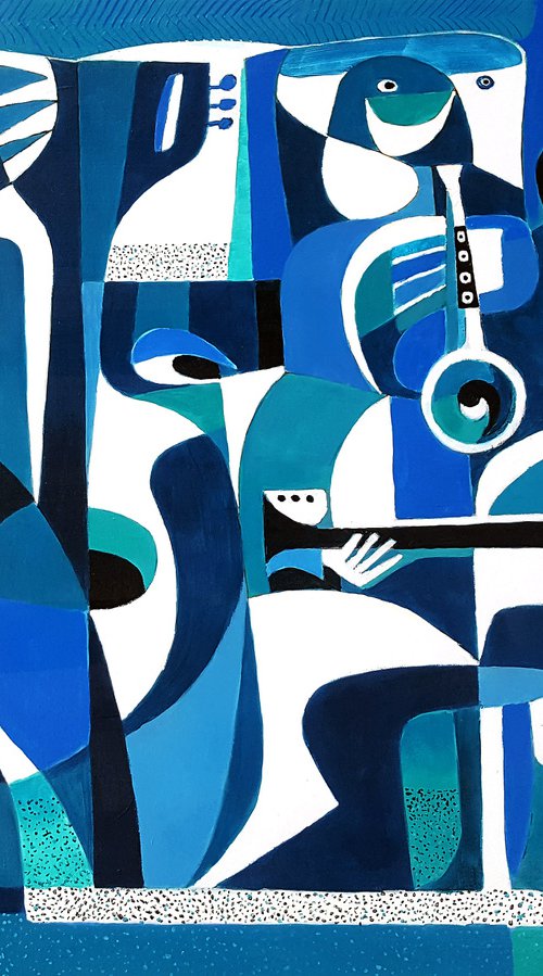 Blue Musicians by Vadim Vaskovsky