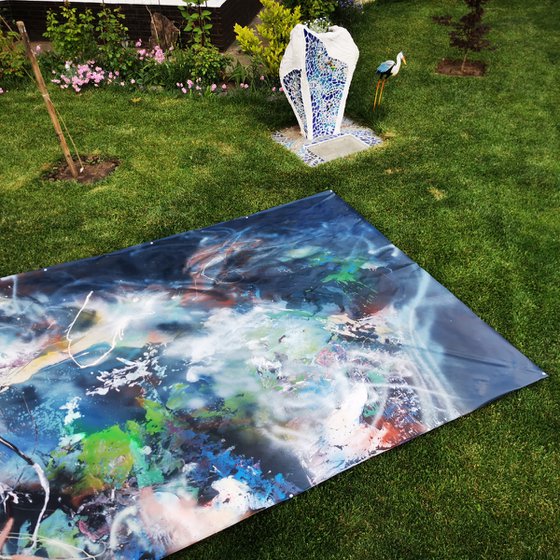 Gigantic size xxl painting 500 x 250 cm Fantastic That beauty of changing mindscape dreamscape master O Kloska