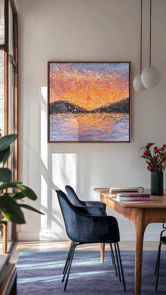 When Stillness Becomes Love - framed