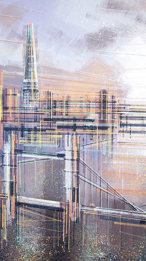 London As Evening Falls by Marc Todd