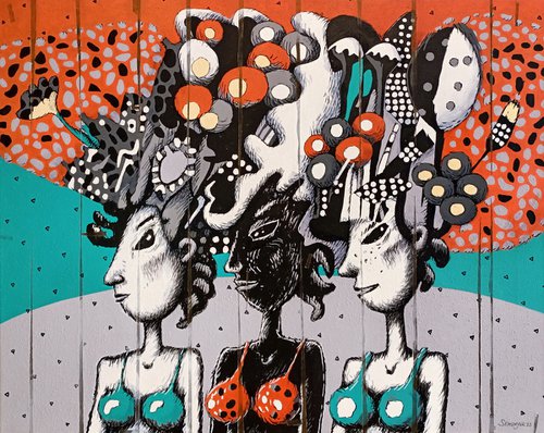 Three Girls from Ipanema by Evgen Semenyuk