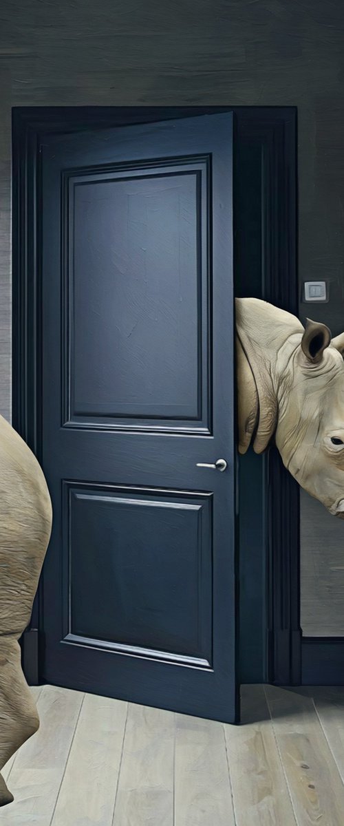 Apartment Rhinoceroses by Mr Strange