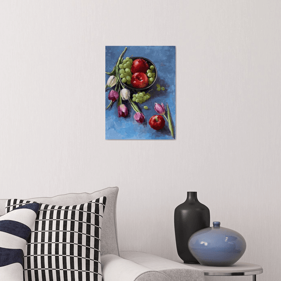 Still Life with Fruits and Flowers.