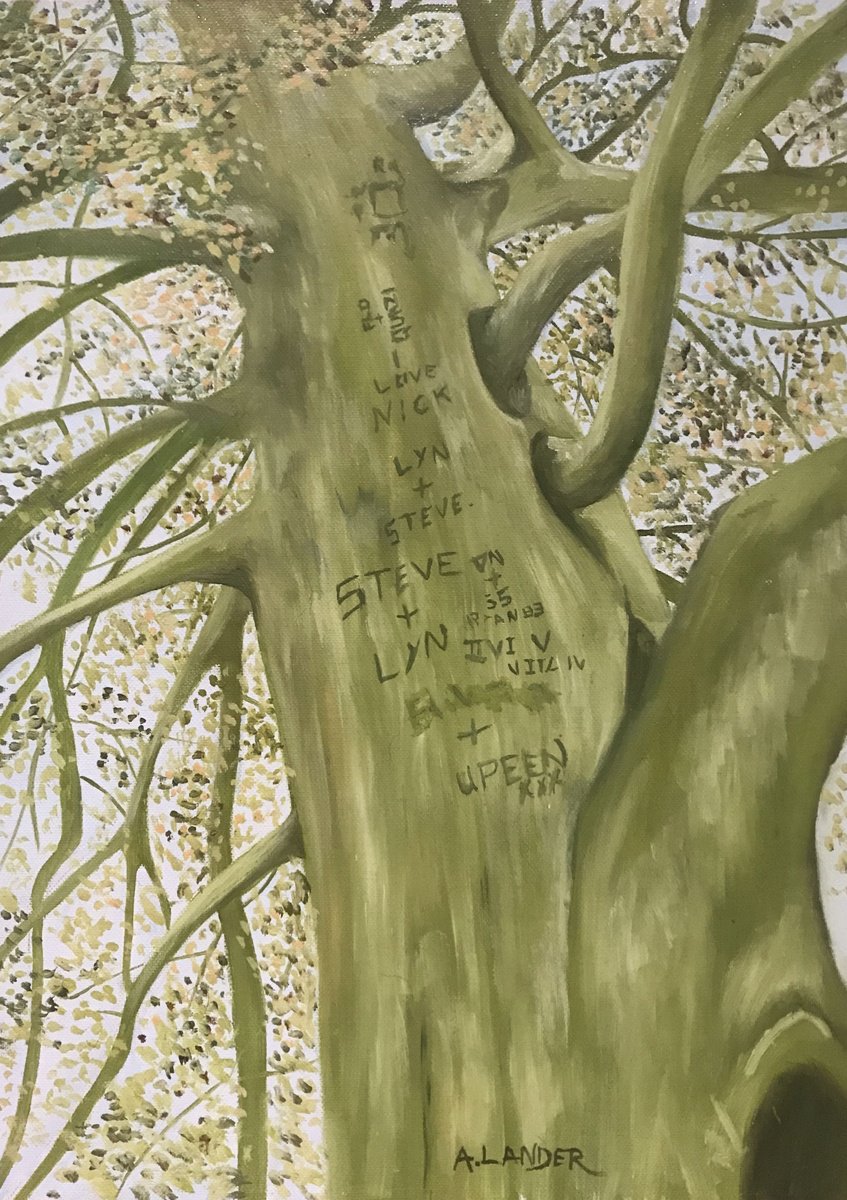 Impressionistic Landscape Oil Painting By Andrew Lander, 10 X 14, Declare Your Love For Me, Original Artwork