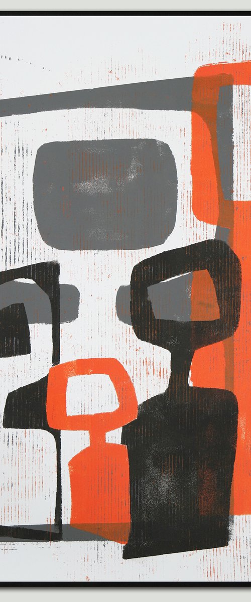 Family Portrait - Affordable  Art Gift - A2 42x59,4cm - Art on paper - 16D by Ronald Hunter