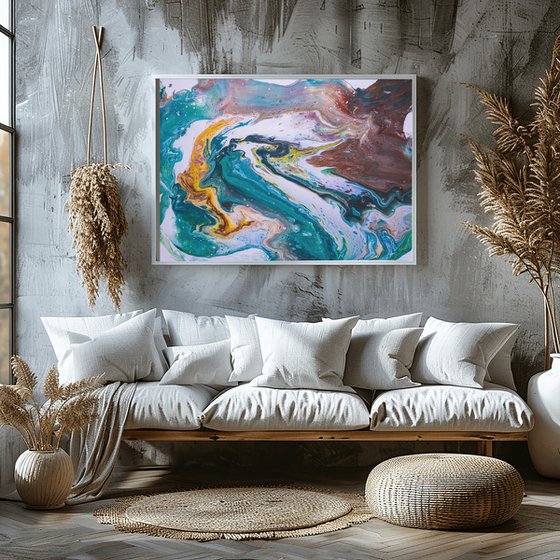 Earth Tone Abstract Painting