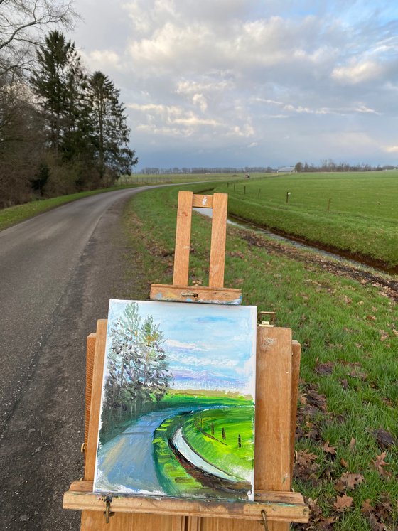 Winter light in Netherlands