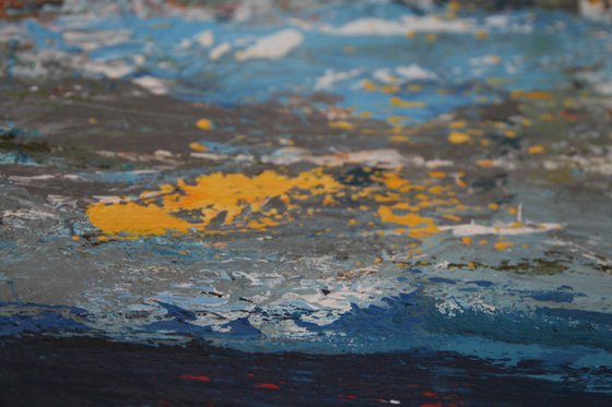 Large abstract 240x190 Stormy sea