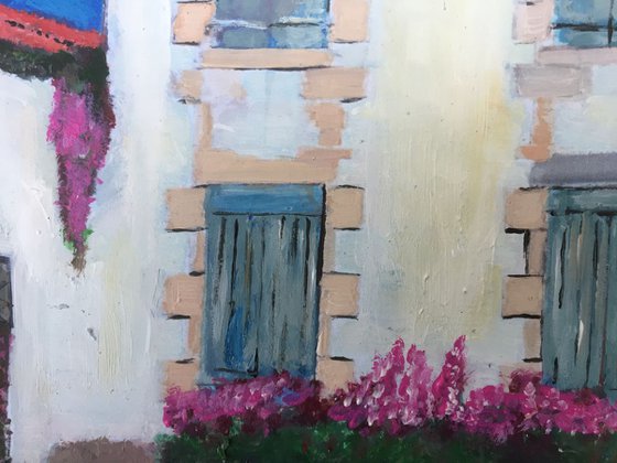 French House in the Hot Sun