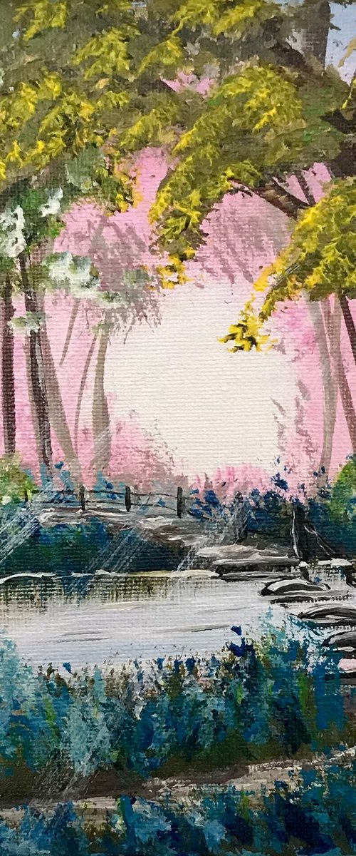 Bluebells by the Stream by Marja Brown