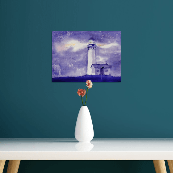 Lighthouse painting