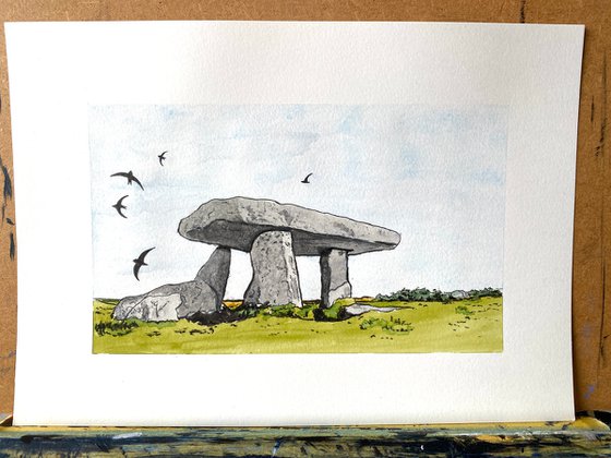 Swifts over Lanyon Quoit