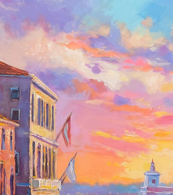 Romantic Venice at Sunset
