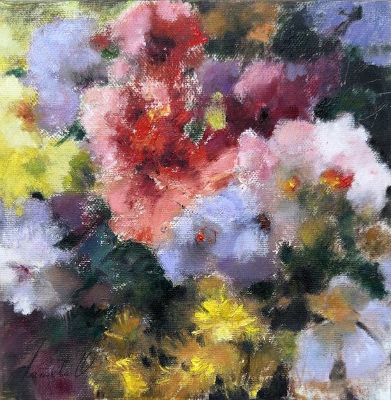 Abstract floral arrangement