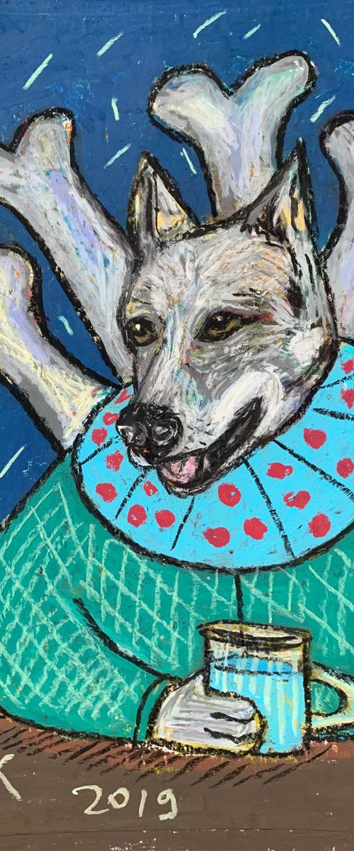 Drinking dog #58 by Pavel Kuragin