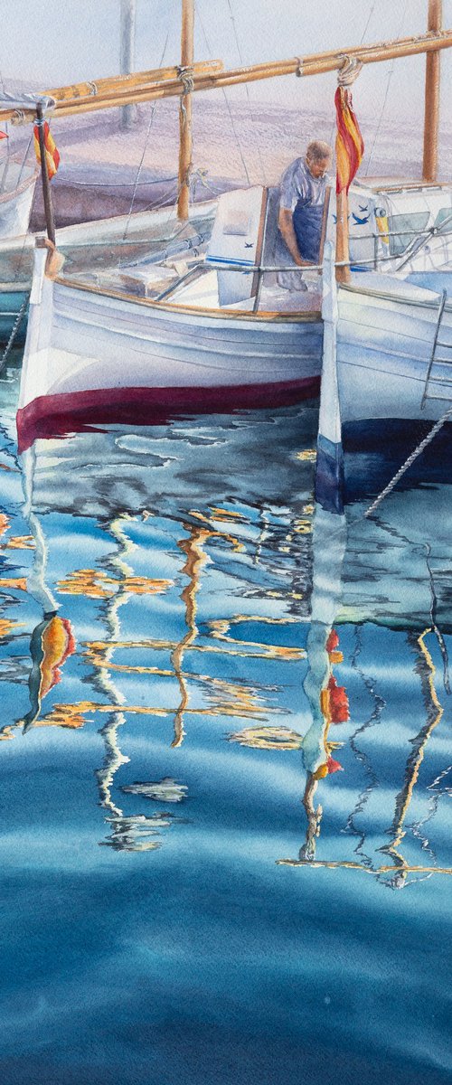 Morning in the Port by Kateryna Nazarenko