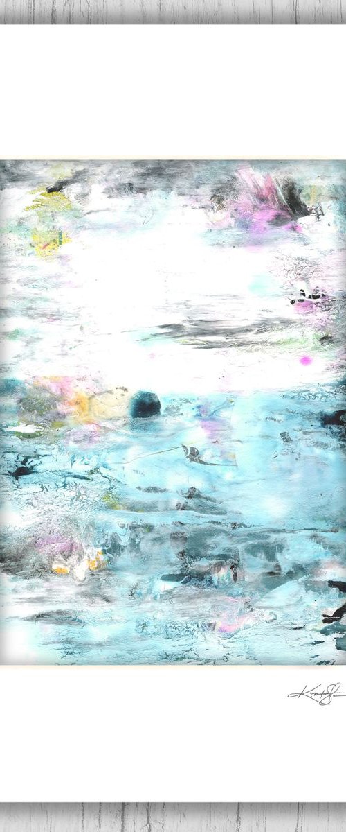 Abstract Dreams 38 - Mixed Media Abstract Painting in mat by Kathy Morton Stanion by Kathy Morton Stanion