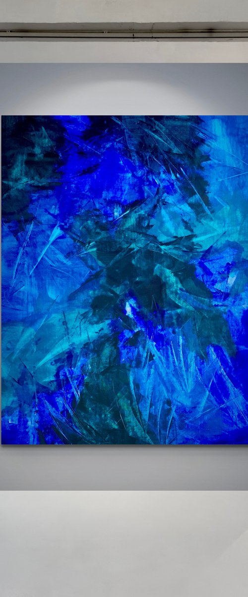 Blue abstract no. 3024 by Anita Kaufmann