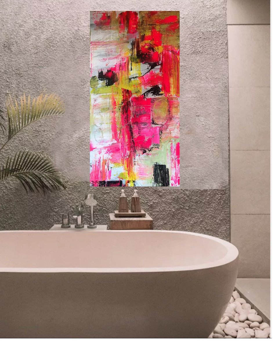 Abstract Boho Vibe Extra Large II by Maxine Anne Martin