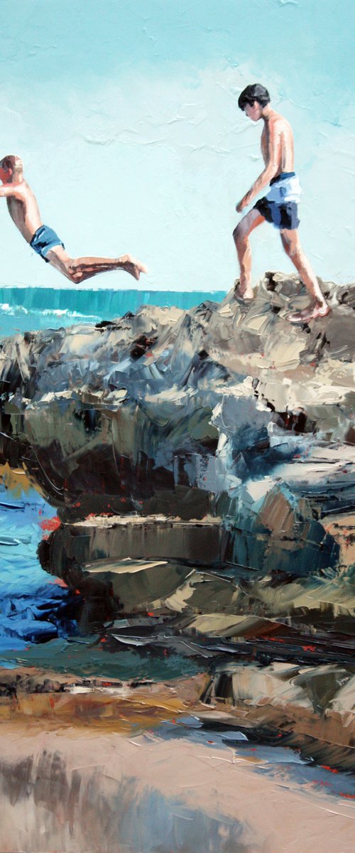 Rockpool Jumping III by Claire McCall