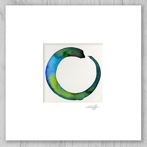 Enso Serenity 99 - Abstract Zen Circle Painting by Kathy Morton Stanion by Kathy Morton Stanion