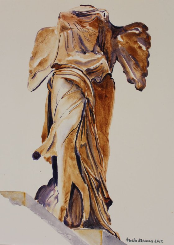 Another Perspective Of The Winged Lady Of Samothrace