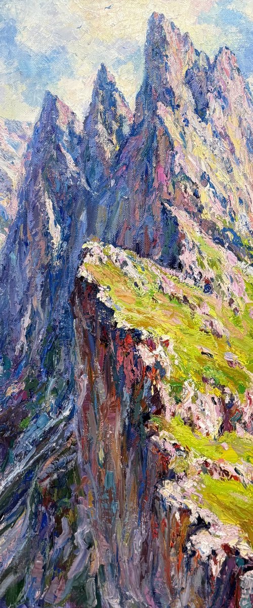 Where the Mountains Touch the Sky by Andrii Chebotaru