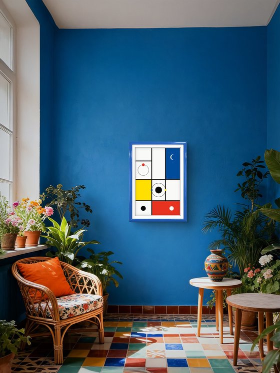 Minimal Orbits - Geometric Abstract Art Print