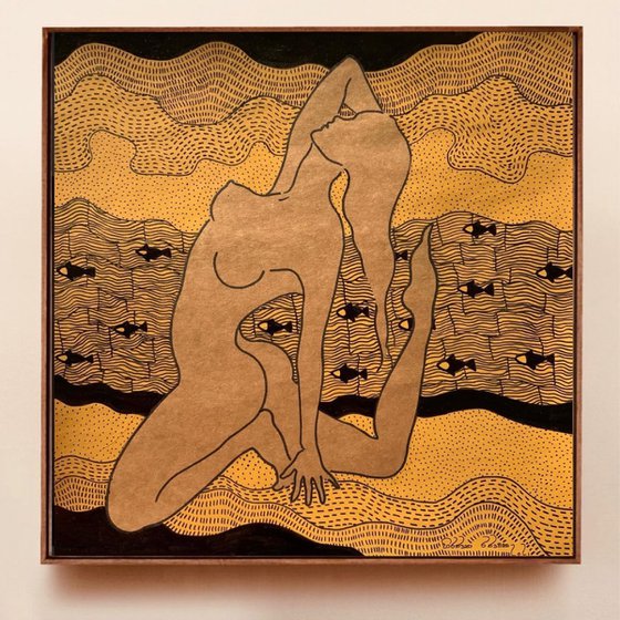Yellow Ochre Drawings (Triptych)