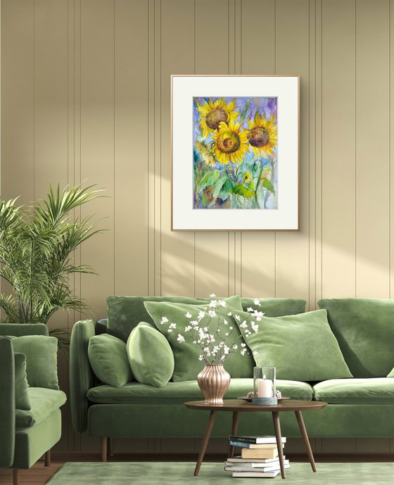 Among the Sunflowers